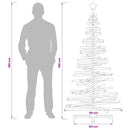 Træ juletræ KOTKA 180 cm Massivt fyrretræ Naturlig