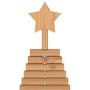 Træ juletræ KOTKA 150 cm Massivt fyrretræ Brun Finish