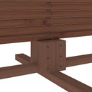 Træ juletræ KOTKA 210 cm Massivt fyrretræ Mørkebrun Finish