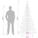 Træ juletræ KOTKA 210 cm Massivt fyrretræ Mørkebrun Finish