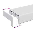 Vindueskarm Hvid 160 x 10 x 4,5 cm PVC