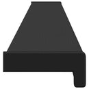 Vindueskarm Sort med træstruktur 160 x 15 x 4,5 cm PVC