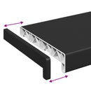 Vindueskarm Sort med træstruktur 160 x 20 x 4,5 cm PVC