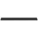 Vindueskarm Sort med træstruktur 160 x 20 x 4,5 cm PVC