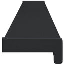 Vindueskarm Antracit med træstruktur 160 x 15 x 4,5 cm PVC