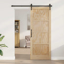 Indvendig Dør 93 x 211 cm Krydsfinér Naturfarvet