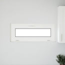 Kældervindue RISOR 100 x 40 cm PVC og klart, almindeligt glas