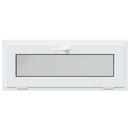 Kældervindue RISOR 100 x 40 cm PVC og klart, almindeligt glas