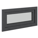 Kældervindue RISOR 80 x 40 cm PVC og klart, almindeligt glas