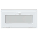 Kældervindue RISOR 80 x 40 cm PVC og klart, almindeligt glas