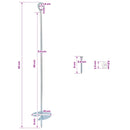 Jordanker 2 pcs Sølv Ø10 x 60 cm Galvaniseret metal