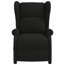 Wingback elektrisk massage lænestol Sort Stof