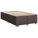 Boxmadras med topmadras Mørk Brun 120 x 190 cm Stof