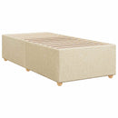Boxmadras med topmadras Cremefarvet 100 x 200 cm Stof