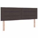 Boxmadras med topmadras Mørk Brun 140 x 200 cm Stof