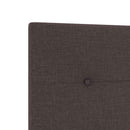 Boxmadras med topmadras Mørk Brun 120 x 190 cm Stof