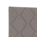 Boxmadras med topmadras Gråbrun 140 x 190 cm Stof