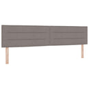 Boxmadras med topmadras Gråbrun 200 x 200 cm Stof