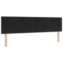 Box Spring Seng med Madras og LED Sort 180 x 200 cm Velour