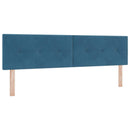 Box Spring Seng med Madras og LED Blå 180 x 200 cm Velour