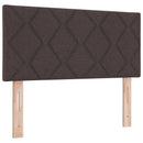 Boxmadras med topmadras Mørk Brun 100 x 200 cm Stof
