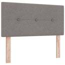 Boxmadras med topmadras Gråbrun 120 x 200 cm Stof