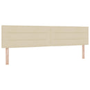 Boxmadras med topmadras Cremefarvet 200 x 200 cm Stof