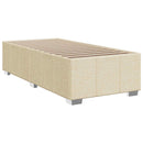 Boxmadras med topmadras Cremefarvet 80 x 200 cm Stof