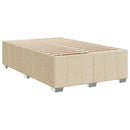 Boxmadras med topmadras Cremefarvet 120 x 200 cm Stof