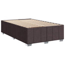 Boxmadras med topmadras Mørk Brun 120 x 200 cm Stof