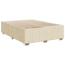 Boxmadras med topmadras Cremefarvet 160 x 200 cm Stof