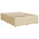Boxmadras med topmadras Cremefarvet 140 x 200 cm Stof