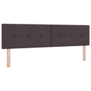 Boxmadras med topmadras Mørk Brun 180 x 200 cm Stof