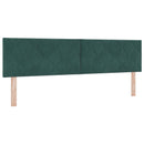 Boxmadras med topmadras Mørkegrøn 180 x 200 cm Fløjl