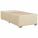 Boxmadras med topmadras Cremefarvet 100 x 200 cm Stof