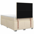 Boxmadras med topmadras Cremefarvet 120 x 190 cm Stof