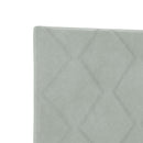 Boxmadras med topmadras Lysegrå 180 x 200 cm Fløjl