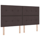 Boxmadras med topmadras Mørk Brun 180 x 200 cm Stof