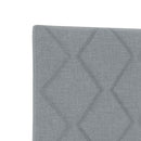 Boxmadras med topmadras Lysegrå 100 x 200 cm Stof