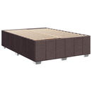 Boxmadras med topmadras Mørk Brun 160 x 200 cm Stof