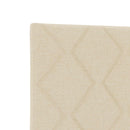 Boxmadras med topmadras Cremefarvet 160 x 200 cm Stof