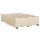 Boxmadras med topmadras Cremefarvet 160 x 200 cm Stof