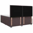 Boxmadras med topmadras Mørk Brun 160 x 200 cm Stof