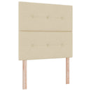 Boxmadras med topmadras Cremefarvet 120 x 190 cm Stof