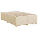 Boxmadras med topmadras Cremefarvet 120 x 190 cm Stof