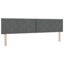 Ottoman seng med madras Mørkegrå 200 x 200 cm Stof