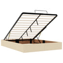 Ottoman seng med madras og LED Cremefarvet 140 x 190 cm Stof