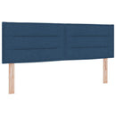 Ottoman seng med madras og LED Blå 140 x 190 cm Stof