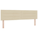 Ottoman seng med madras og LED Cremefarvet 180 x 200 cm Stof