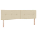 Ottoman seng med madras og LED Cremefarvet 180 x 200 cm Stof